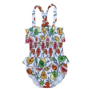 NEW For Love & Lemons Lil’ Lemons Clementine One Piece Swimsuit